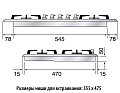 Варочная панель Ilve H70CV Stainless-Steel