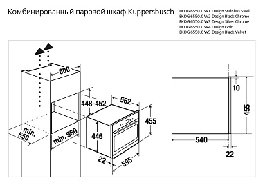 Духовой шкаф Kuppersbusch EKDG6550.0W1