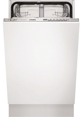 Встраиваемая узкая посудомоечная машина AEG F65402VI0P