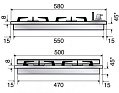 Варочная панель Ilve H60CV/ IX Stainless-Steel